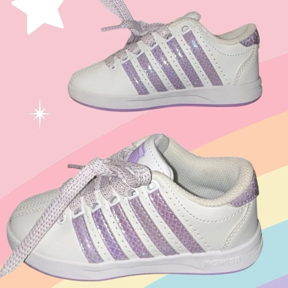 K- Swiss Girls’ Sneakers – Size 11 (Toddler/Youth)